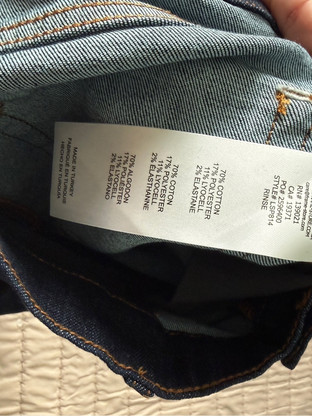 FRAME Le Slim Palazzo jeans Size 25 NWT - Picture 6 of 6